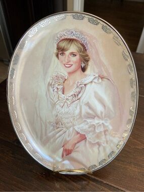 Vintage Princess Diana “Queen of Our Hearts” Bradford Exchange Porcelain Plate